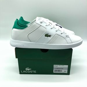 Lacoste Novas 219 1 SMA Mens White/Green Sneakers